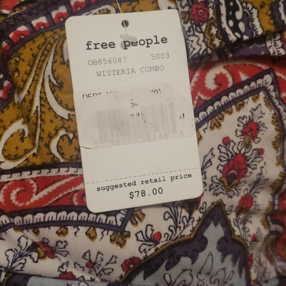 Free People Womens Top Skinny Wisteria Mu - Picture 4 of 6